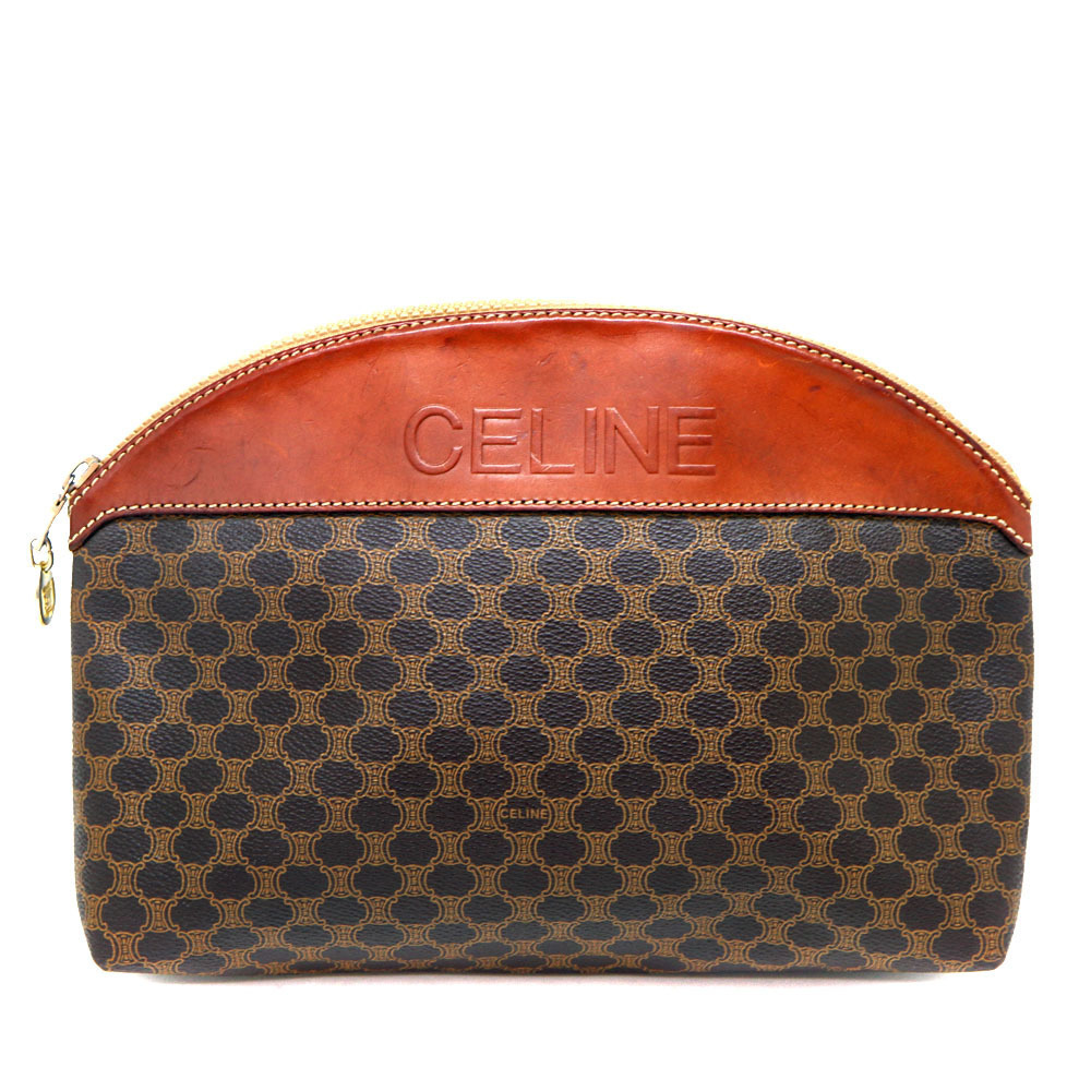Celine Pattern Pouch Brown Macadam - image 2